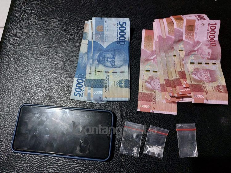 Barang bukti sabu yang disita polisi