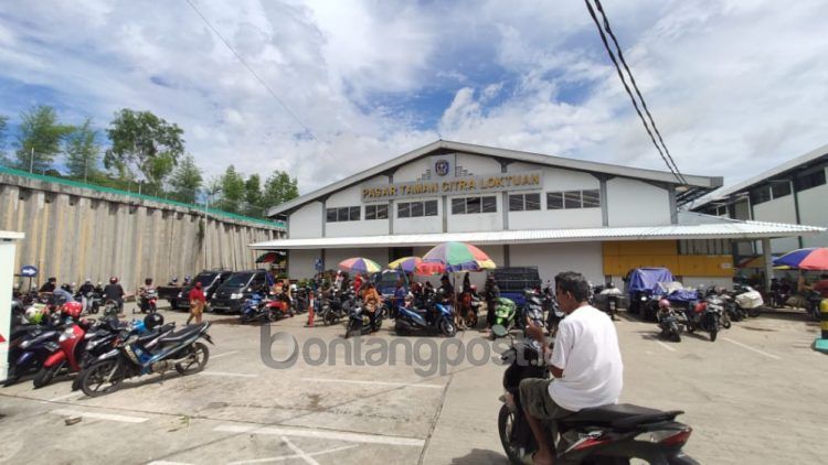 Parkir Pasar Citra Mas Loktuan bakal diperluas (Nasrullah/bontangpost.id)