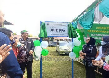 Wali Kota Bontang dan Wawali resmikan UPTD PPA di Jalan P Suryanata (Lutfi Rahmatunnisa'/bontangpost.id)