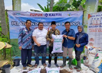 Pupuk Kaltim mulai Program Agrosolution untuk komoditas padi di Desa Wonoanti, Kecamatan Gandusari, Kabupaten Trenggalek, Provinsi Jawa Timur.