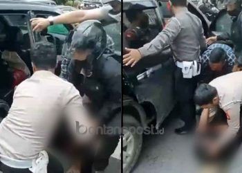 Pengendara mobil di Pontianak, Kalbar, terkena tembakan akibat kelalaian oknum polisi.