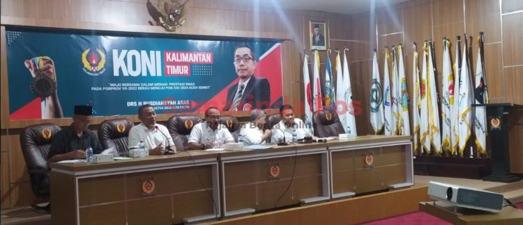 Rapat pra-CdM dan DRM yang dihadiri seluruh perwakilan KONI se-Kaltim