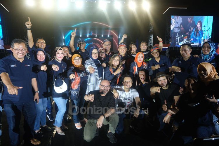 Keseruan malam puncak perayaan HUT ke-45 Pupuk Kaltim yang dihadiri banyak pihak