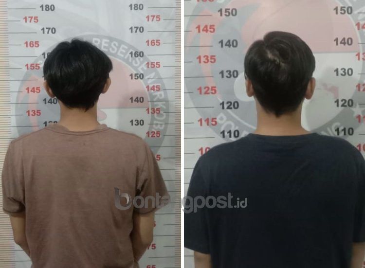 Kedua tersangka ditahan di Mapolres  Bontang