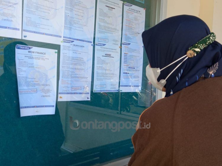 Pencari kerja di Bontang meningkat dari tahun sebelumnya (Nasrullah/bontangpost.id)