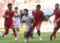 Pertandingan antara Indonesia melawan Vietnam pada leg pertama semifinal Piala AFF 2022 di Gelora Bung Karno, Senayan (6/1). (Antara Photo)