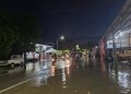 Jalan KS Tubun saat terendam banjir rob