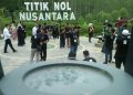Titik Nol Nusantara di kawasan IKN Nusantara. (M. Ghofar/Antara)