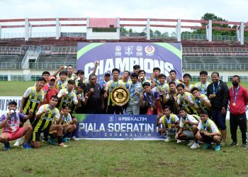 Skuad Bontang City FC raih juara Piala Soeratin U-17 setelah melumpuhkan Mitra Kukar