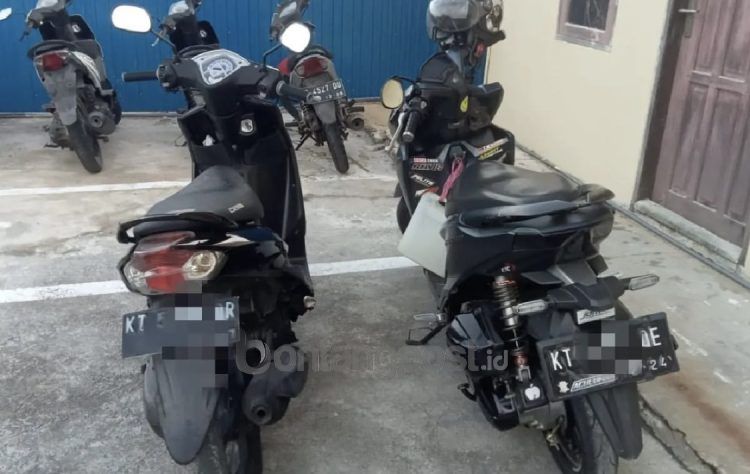 Motor balap liar yang disita polisi
