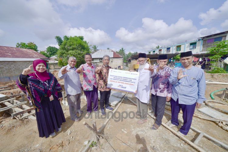 Pupuk Kaltim salurkan bantuan pembangunan Musala Darul Ilmi Sekolah Kreatif SD 2 Muhammadiyah Bontang, senilai Rp 150 juta