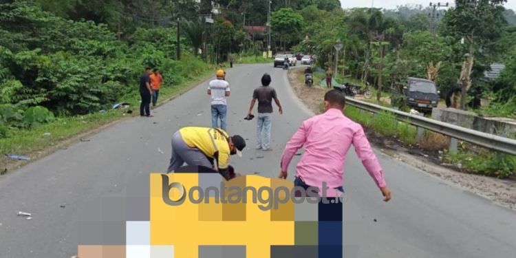 Lakalantas di jalan poros Bontang