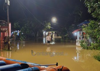 673 Jiwa Terdampak Banjir di Guntung, Kelurahan Bangun Posko