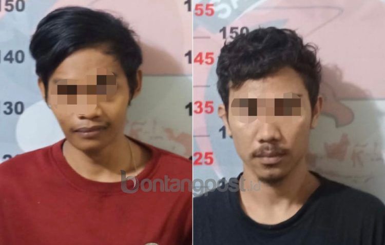 Dua tersangka ditahan di Mapolres Bontang