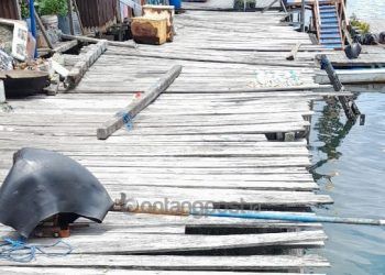 Konstruksi Jembatan dan Dermaga di Malahing Miring, Warga Sudah Tak Sanggup Perbaiki