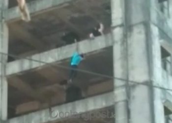 Viral di Medsos, Remaja di Balikpapan Terekam Kamera Terjun Bebas dari Lantai 8