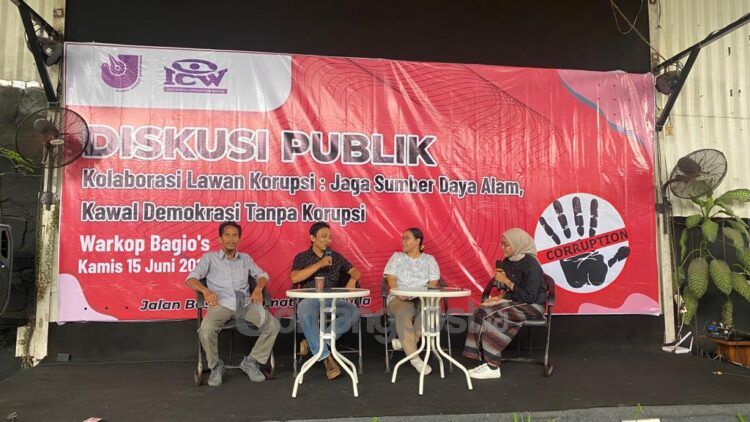 AJI Kota Samarinda bersama Indonesia Corruption Watch (ICW) menggelar diskusi publik mengenai kolaborasi lawan korupsi