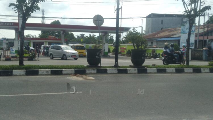 Lokasi kecelakaan yang mengakibatkan warga Teluk Pandan meninggal