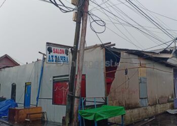 Rumah dan Kapal di Selambai Loktuan Disapu Angin Puting Beliung
