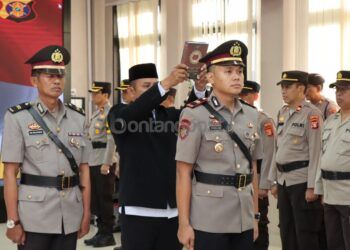 Kasat Polairud Polres Bontang Berganti, Kapolres Ingatkan Jaga Amanah