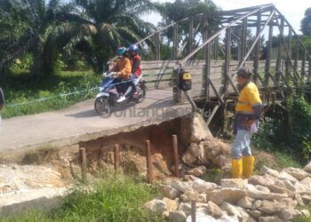 Perbaikan Jembatan di Telihan Dimulai, Sungai Ikut Dinormalisasi
