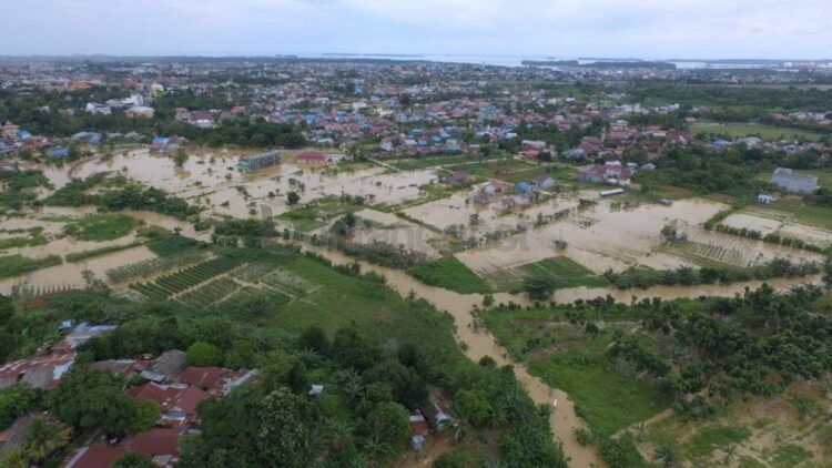 Banjir rendam permukiman warga Bontang pada awal tahun 2023