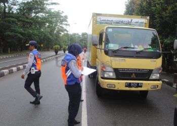 Puluhan Truk ODOL Terjaring Razia, Didominasi dari Luar Daerah
