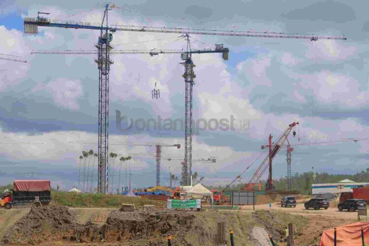 Proyek pembangunan di IKN.