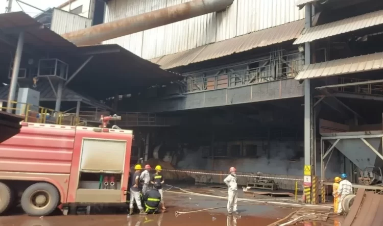 Kondisi pabrik pasca terjadinya insiden ledakan tungku smelter PT Indonesia Tsingshan Stainless Steel (ITSS) di Morowali (PT IMIP)