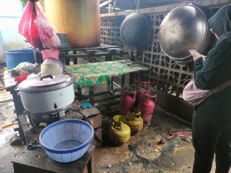 Warung di Tanjung Laut nyaris terbakar, api muncul dari tabung gas (Jelita/bontangpost.id)