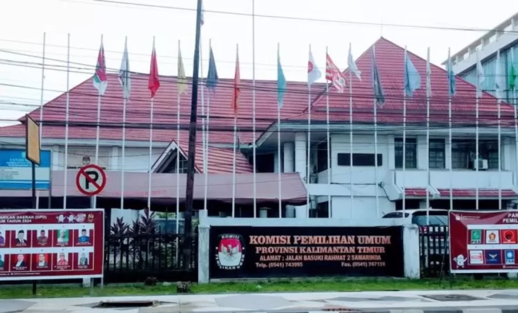 Kantor KPU Kaltim Jalan Basuki Rahmat Samarinda.