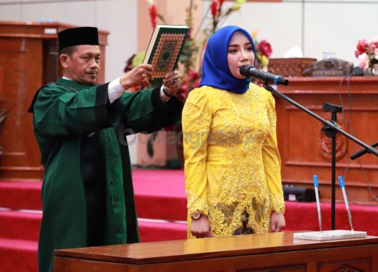 Tri Ismawati dilantik jadi anggota DPRD Bontang (ist)