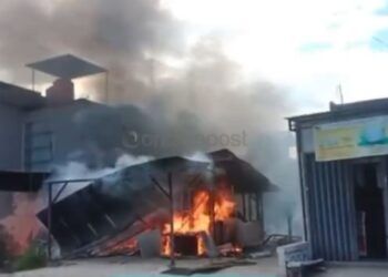 Gudang Terbakar di Jalan Tennis, Sempat Terdengar Ledakan