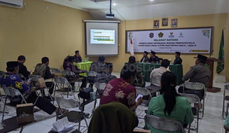Rapat penetapan nilai zakat di Bontang (Nasrullah/bontangpost.id)