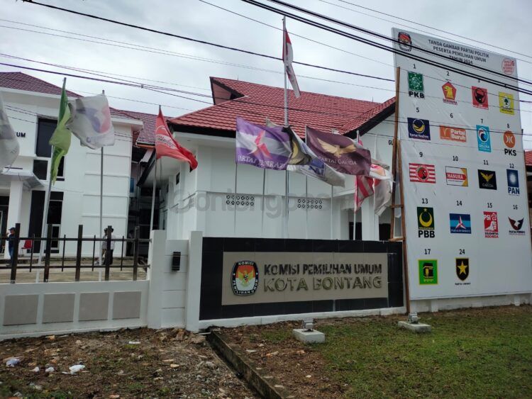 Kantor Komisi Pemilihan Umum (KPU) Kota Bontang (Jelita/bontangpost.id)