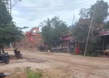 Lumpur Menumpuk di Permukiman Warga Desa Sekerat, Diduga Berasal dari Galian C