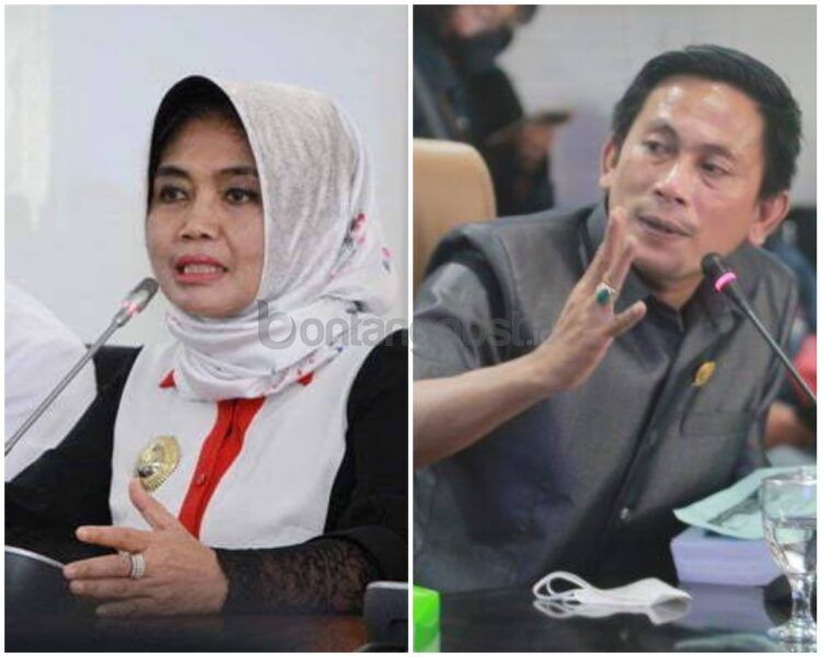 Neni Moerniaeni dan Bakhtiar Wakkang. (Dok Bontang Post)
