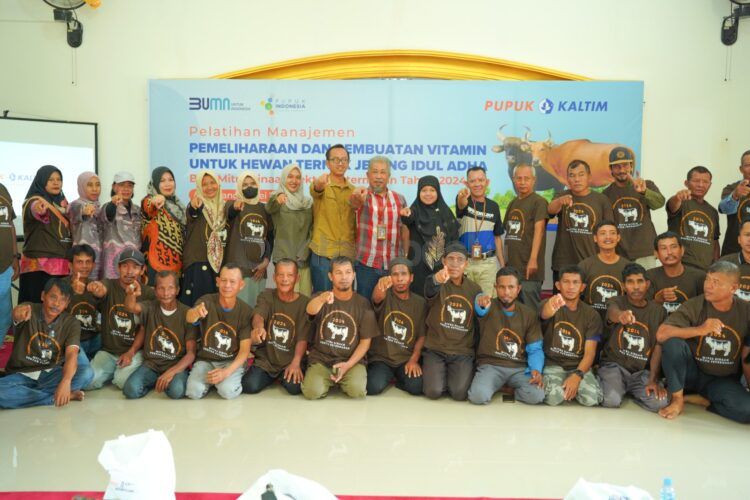 Pupuk Kaltim bekali puluhan pelaku usaha binaan di sektor peternakan