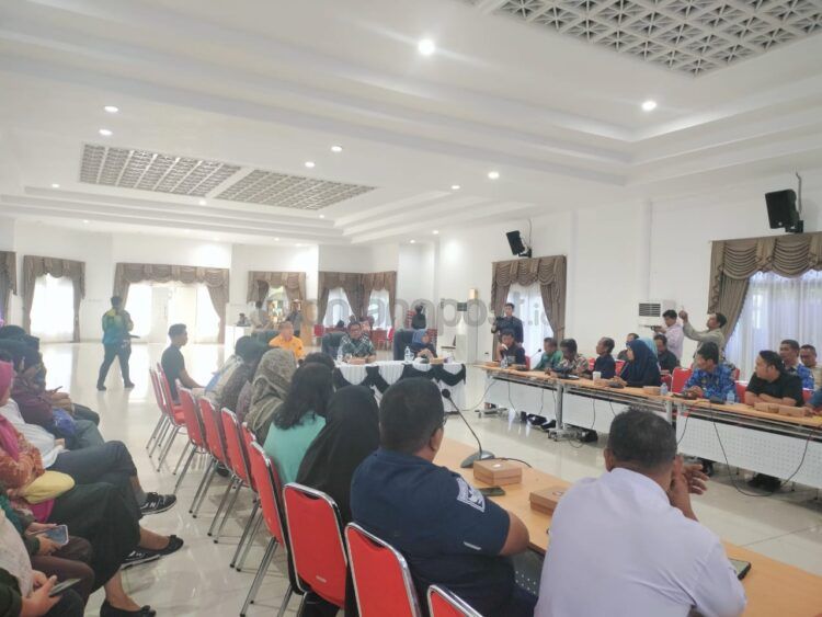 Sosialisasi program stimulan pengembangan budidaya kambing dan domba di Pendopo Rumah Jabatan (Jelita/bontangpost.id)