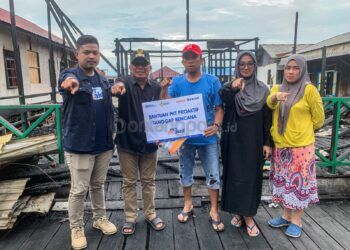 PKT Proaktif Salurkan Bantuan Perbaikan Rumah bagi Korban Kebakaran Bontang Kuala