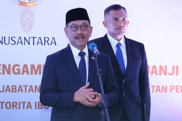 Bambang Susantono melantik enam direktur baru di Otorita IKN yang berlangsung di HPK, Sepaku, PPU, Rabu (8/5).