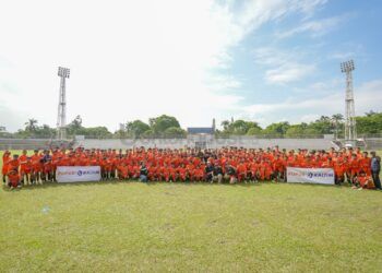 Diikuti 144 Peserta, Pupuk Kaltim Fasilitasi Seleksi Terbuka Borneo FC U-16 di Bontang