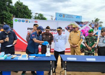 Hampir Setengah Kilogram Sabu dan Ganja di Bontang Diblender