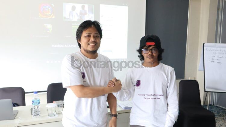 Yudha Almerio dan Arsyad Mustar terpilih sebagai ketua dan sekretaris AJI Samarinda periode 2024-2027.