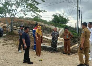 Jadi Jalur ke Pelabuhan, Tugu Selamat Datang di Kilometer 3 Bontang Dibangun dengan Desain Berbeda