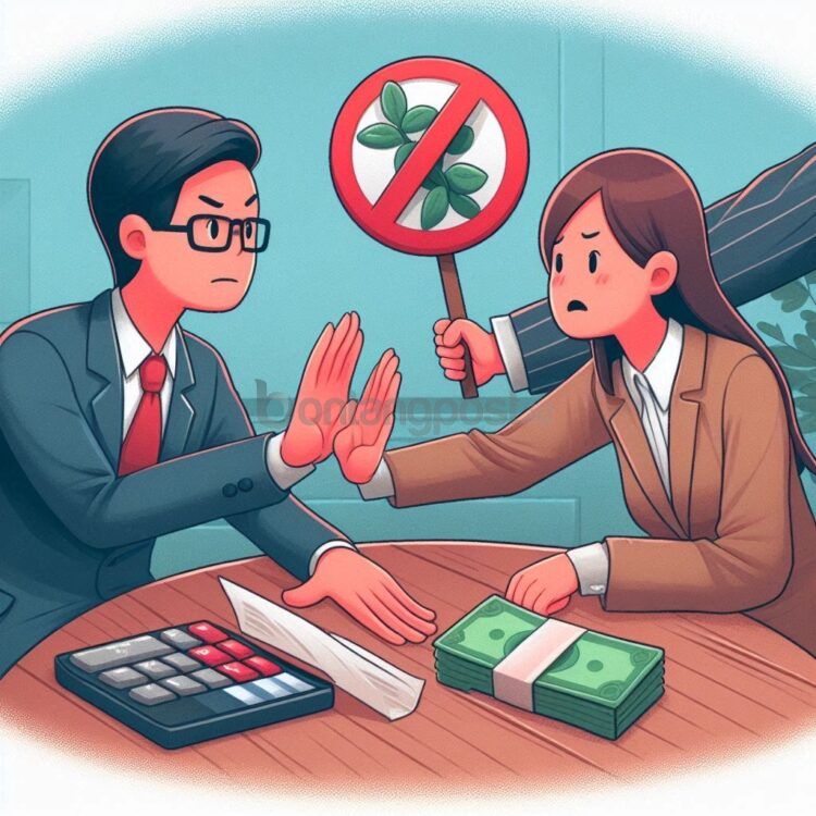 Ilustrasi pinjam uang. (bing)