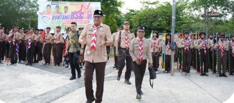 Wali Kota sekaligus Ketua Mabicab Pramuka Kota Bontang Basri Rase membuka kegiatan Bontang Scout Competition (BSC) ke-6 pada Kamis (20/6/2024) di kawasan Wisata Mangrove TNK Saleba.