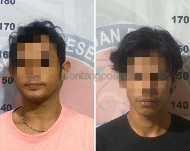 Dua pria yang kedapatan memiliki ganja diringkus polisi