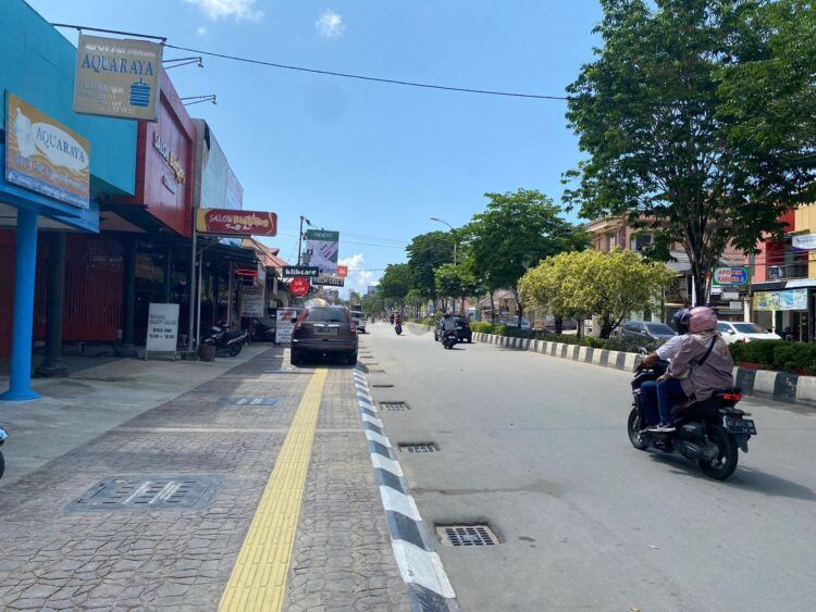 Jalan Ahmad Yani akan digunakan untuk kegiatan Car Free Night. ( Nasrullah / Bontangpost)