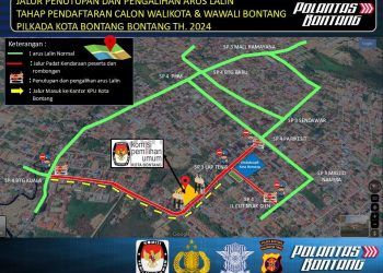 Berikut Jalur yang Ditutup saat Pendaftaran Bapaslon Pilkada Bontang